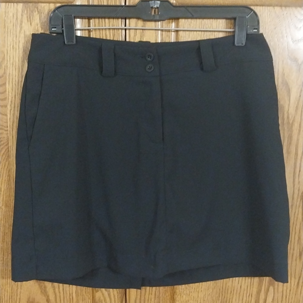 Nike Golf Tour Performance Dri-Fit Skort Size 8 Black Golf Activewear Sporty
